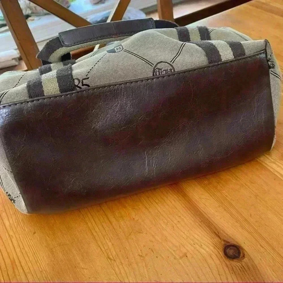 Tommy Hilfiger Handbag 90’s Vintage Brown & Tan Logo 1985 Collection - Picture 7 of 11